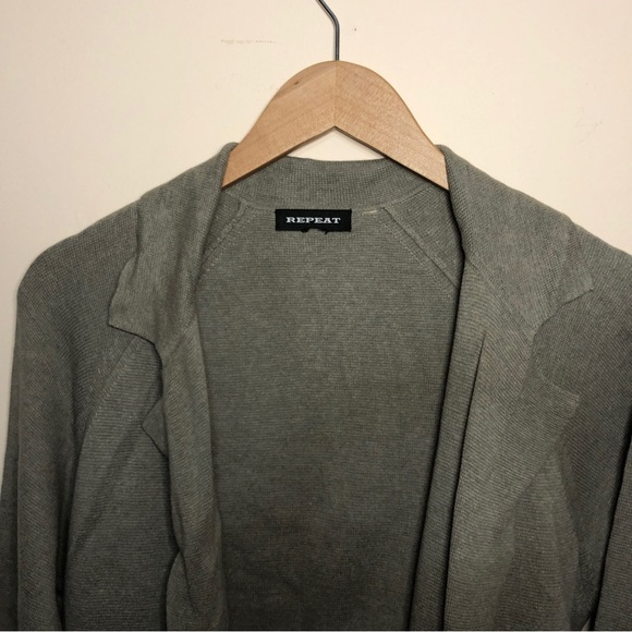 Repeat Long Cardigan, Grey - Size Large - Picture 2 of 4